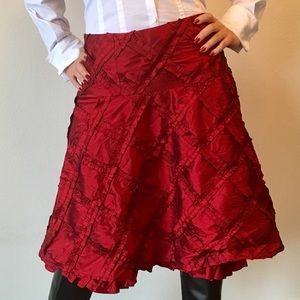 Nanette Lepore Red Skirt Size 2